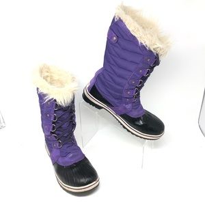 SOREL Torino Boot Purple Black Winter Size 6